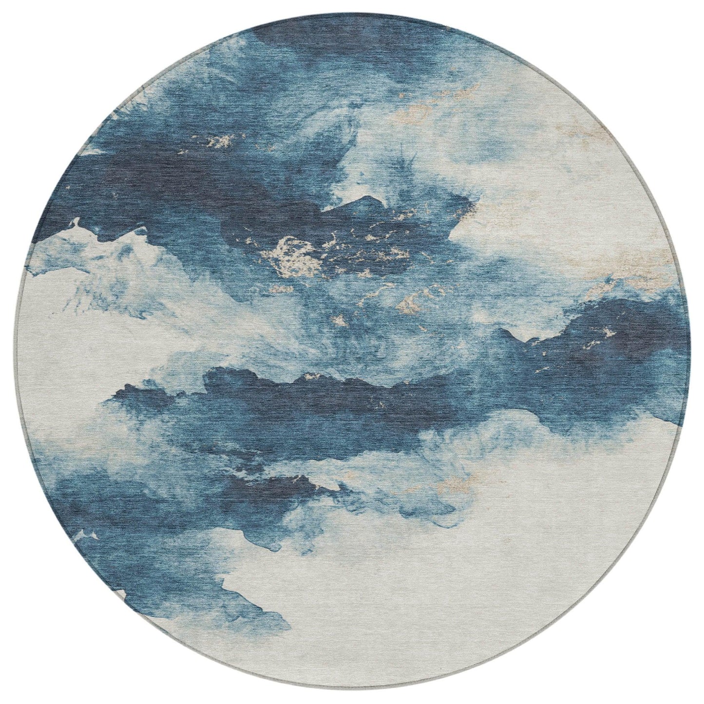 Addison Rugs Oelir Blue Washable Indoor-Outdoor Rug