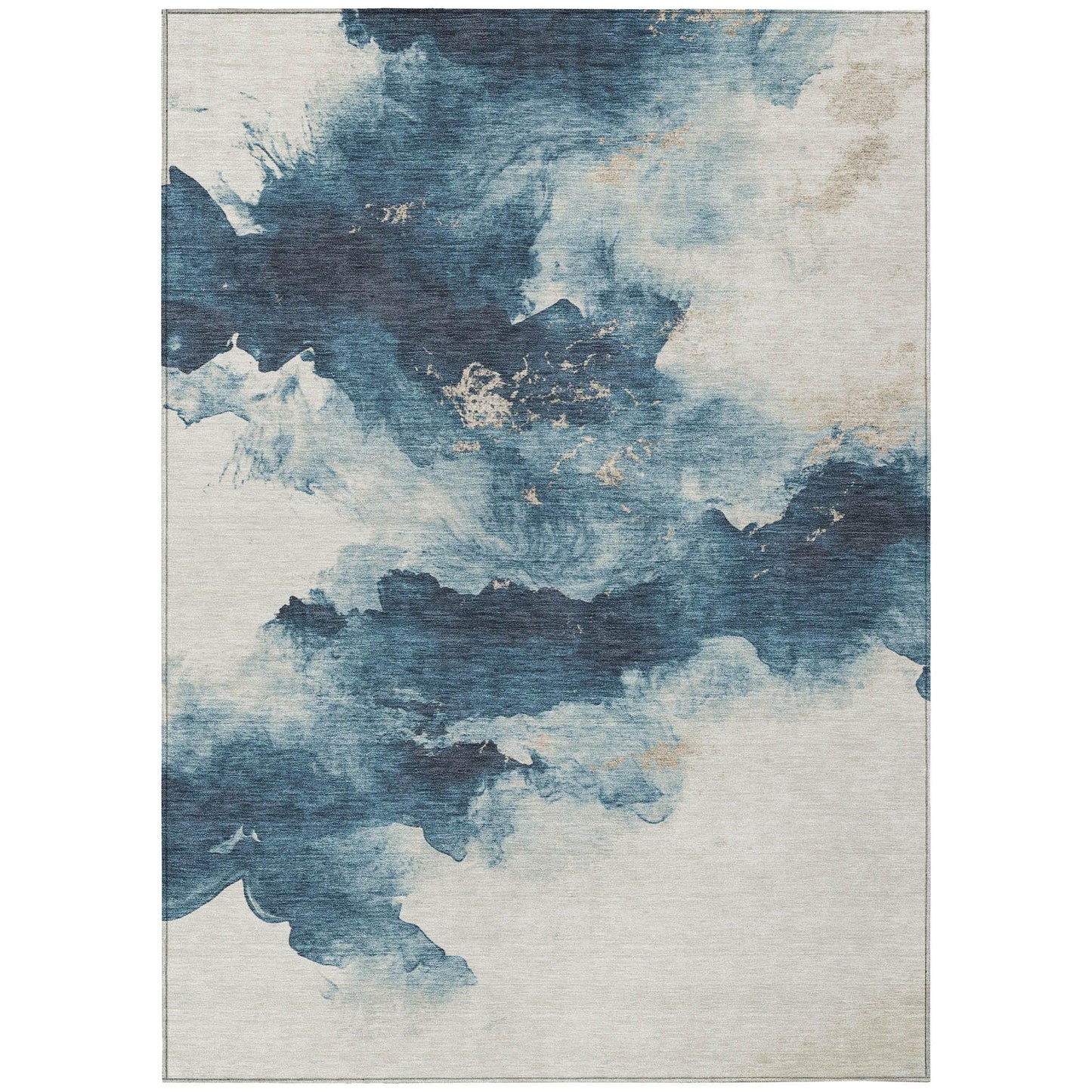 Addison Rugs Oelir Blue Washable Indoor-Outdoor Rug