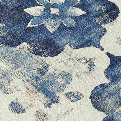 Addison Rugs Oelira Blue Washable Indoor-Outdoor Rug