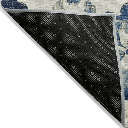 Addison Rugs Oelira Blue Washable Indoor-Outdoor Rug