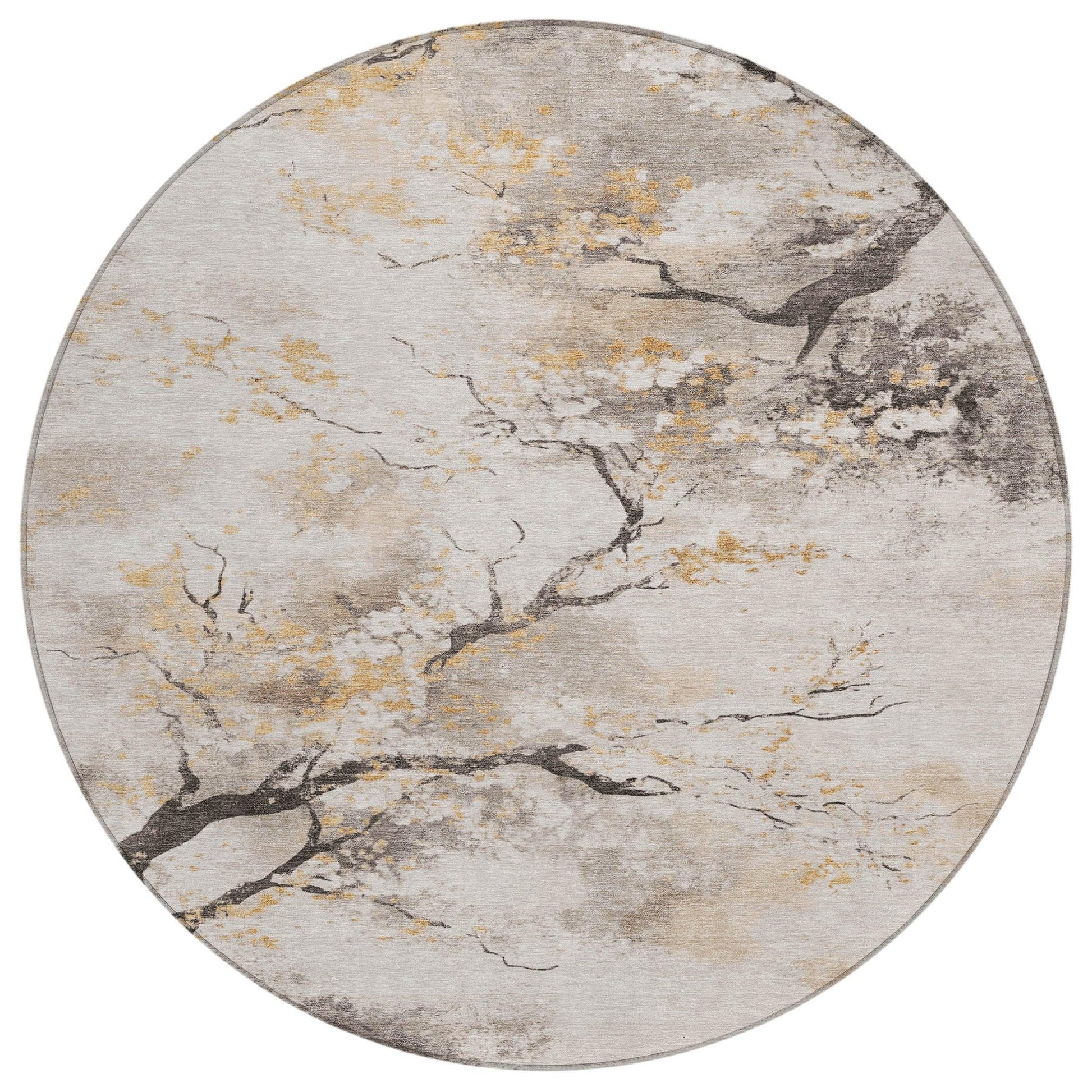 Addison Rugs Oelon Ivory Washable Indoor-Outdoor Rug