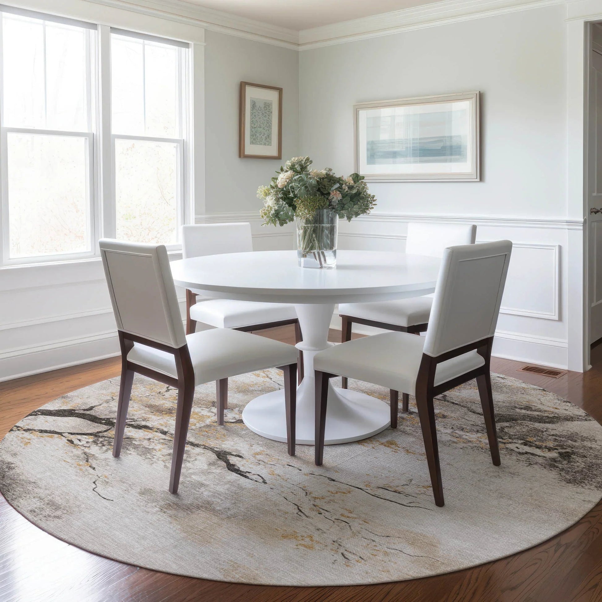 Addison Rugs Oelon Ivory Washable Indoor-Outdoor Rug