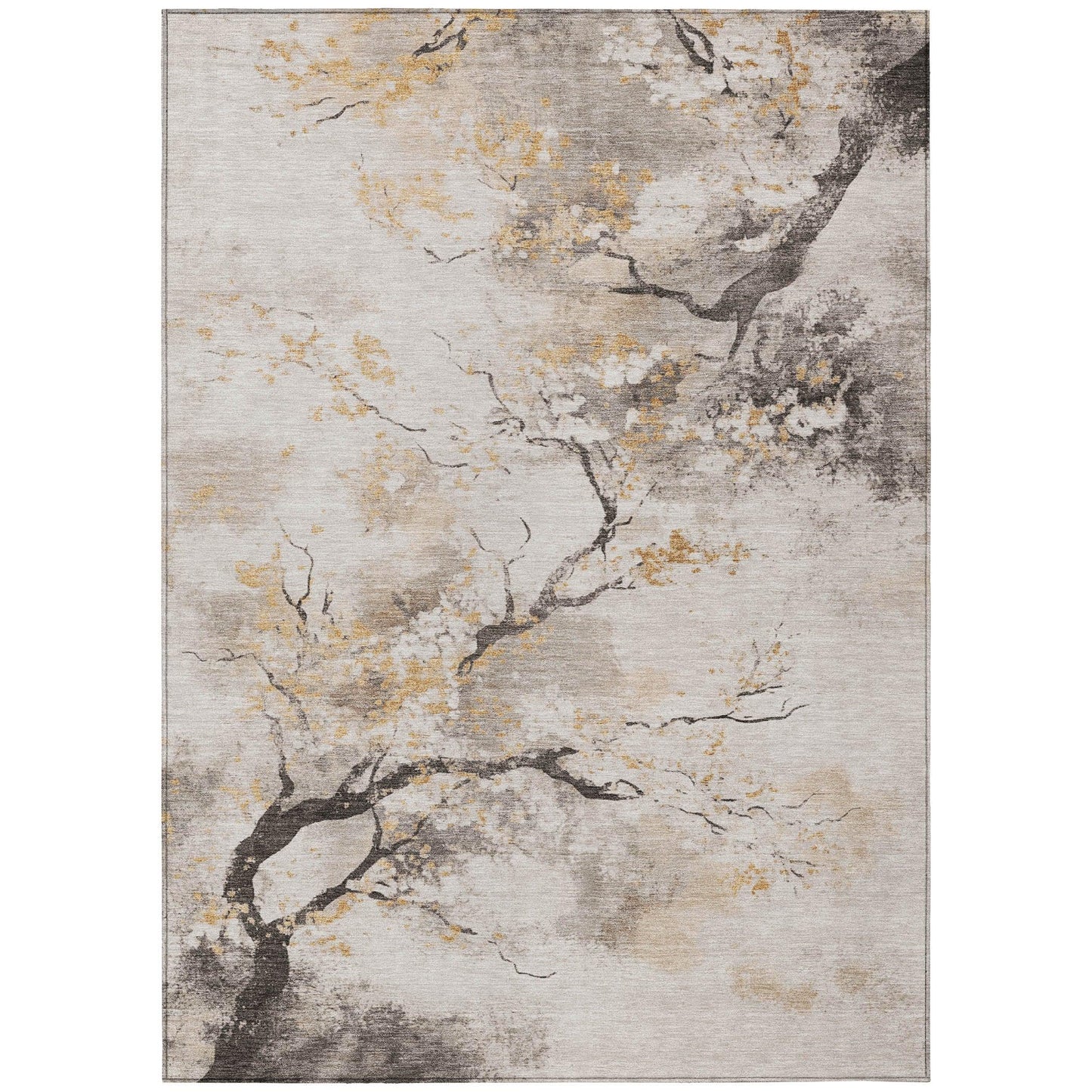 Addison Rugs Oelon Ivory Washable Indoor-Outdoor Rug