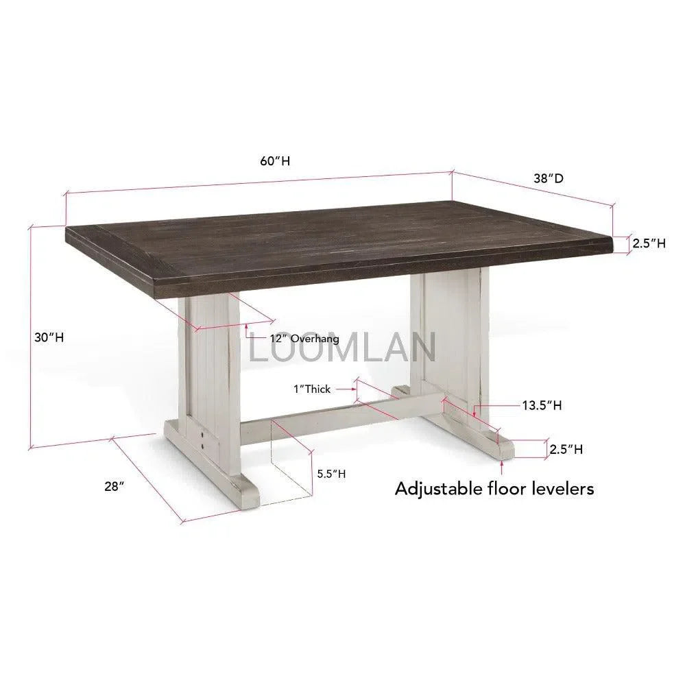 Off-White and Dark Brown Corner Breakfast Nook Dining Set Dining Table Sets Sideboards and Things By Sunny D