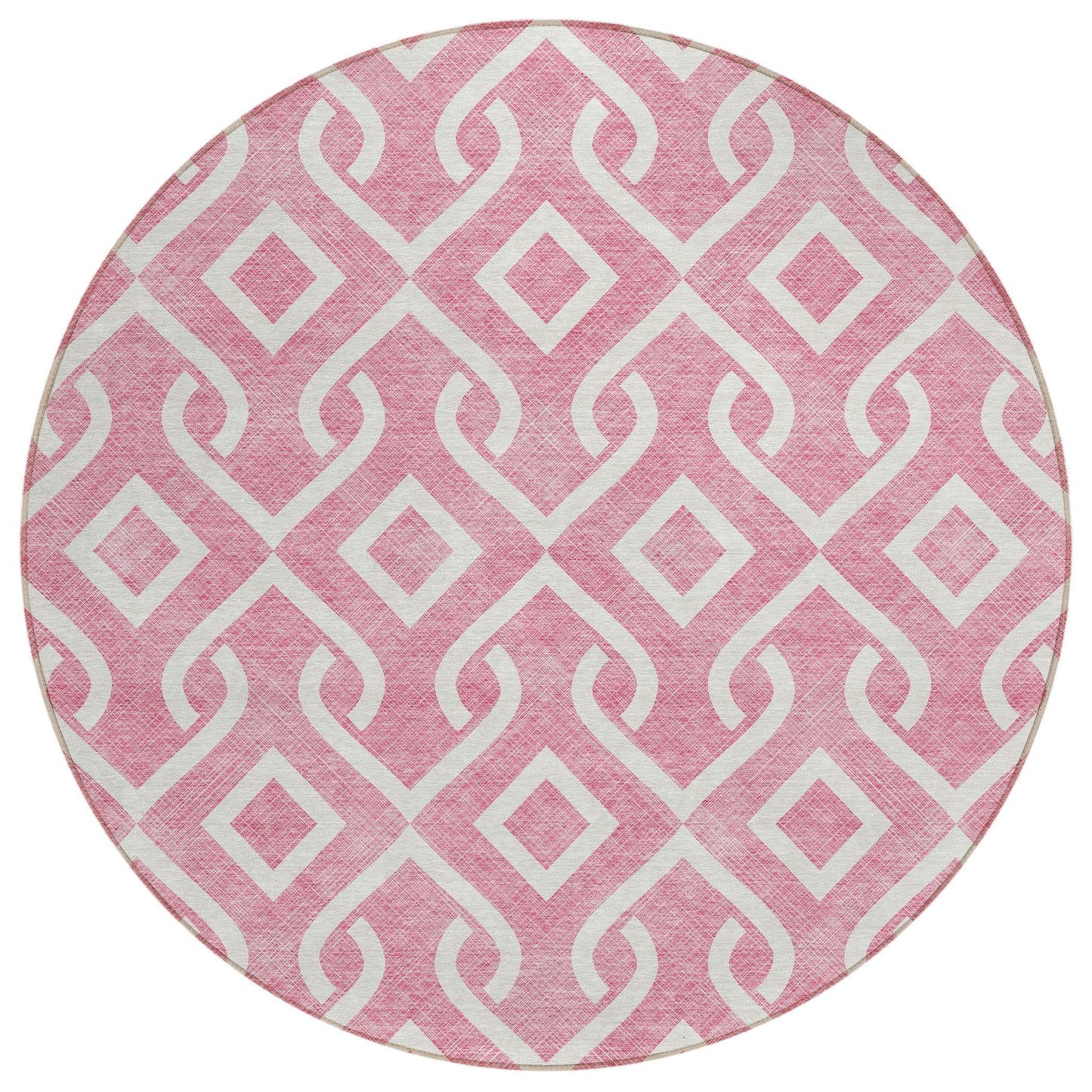 Addison Rugs Offset Stripes Blush Washable Indoor-Outdoor Rug