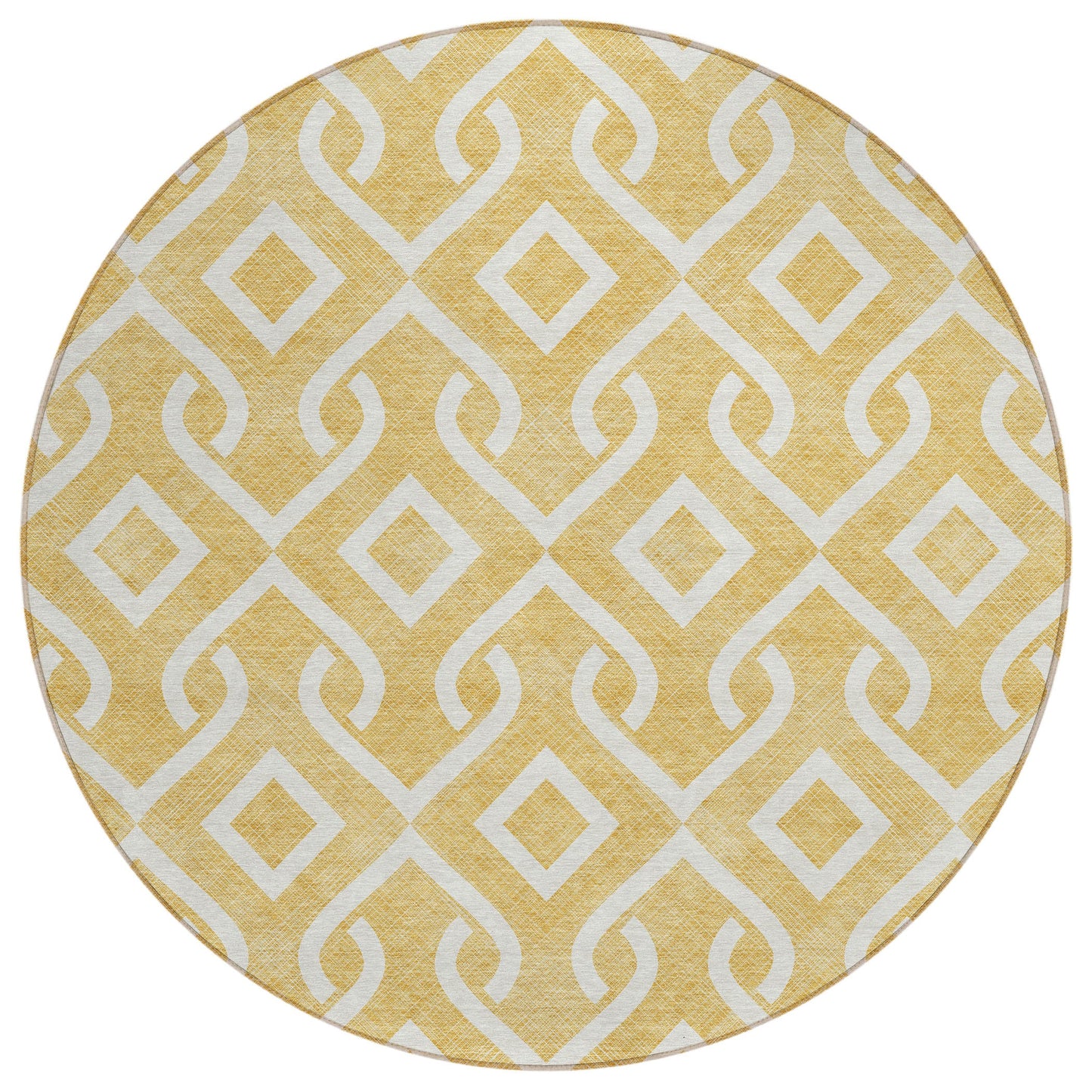 Addison Rugs Offset Stripes Gold Washable Indoor-Outdoor Rug