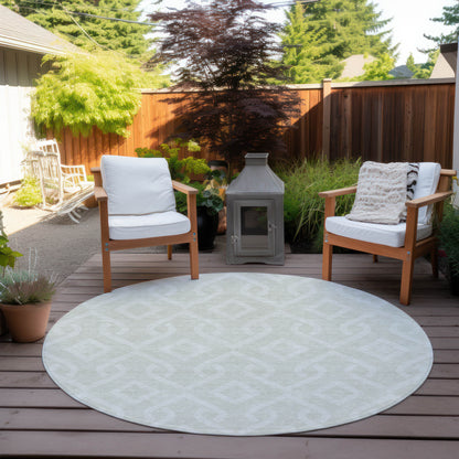 Addison Rugs Offset Stripes Ivory Washable Indoor-Outdoor Rug