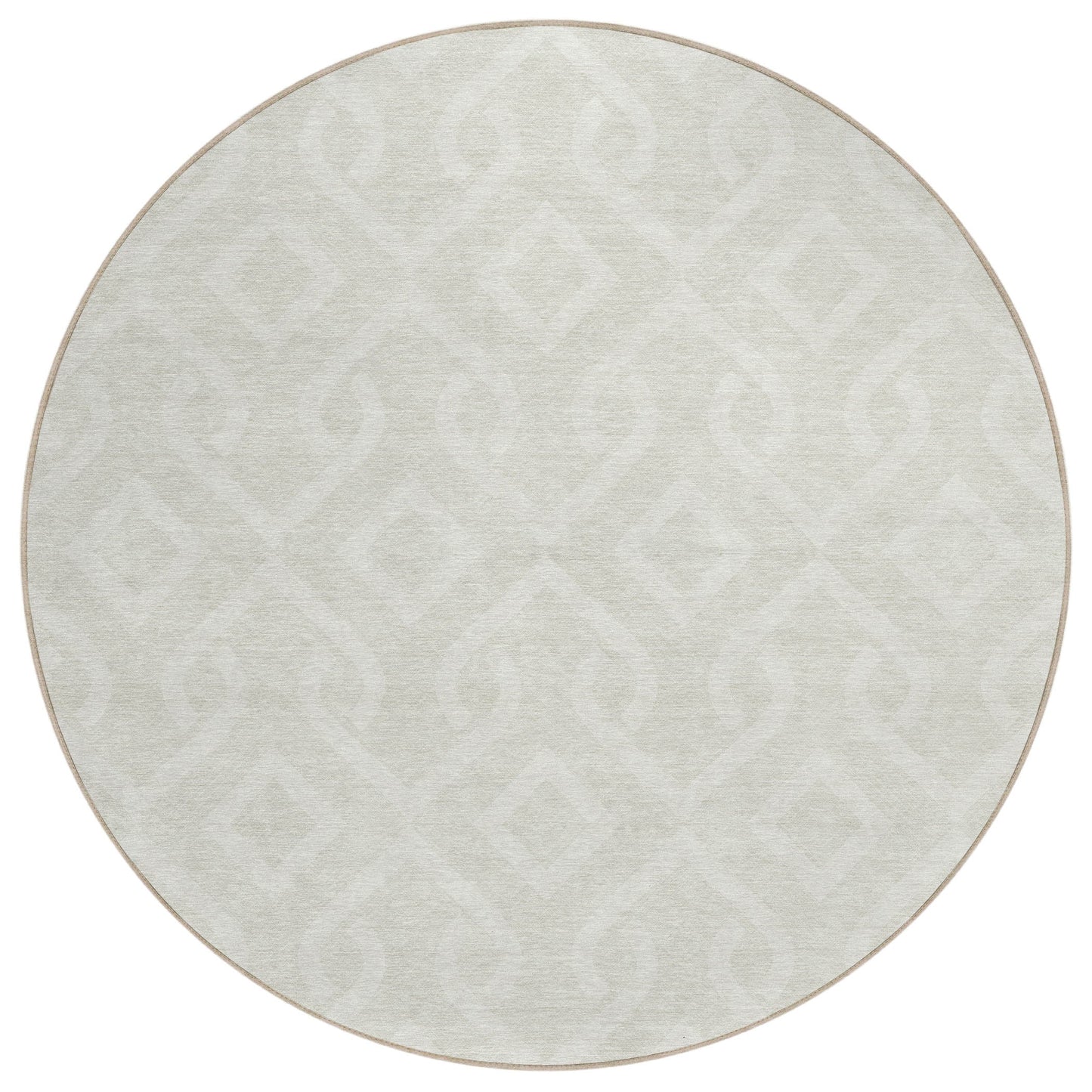 Addison Rugs Offset Stripes Ivory Washable Indoor-Outdoor Rug