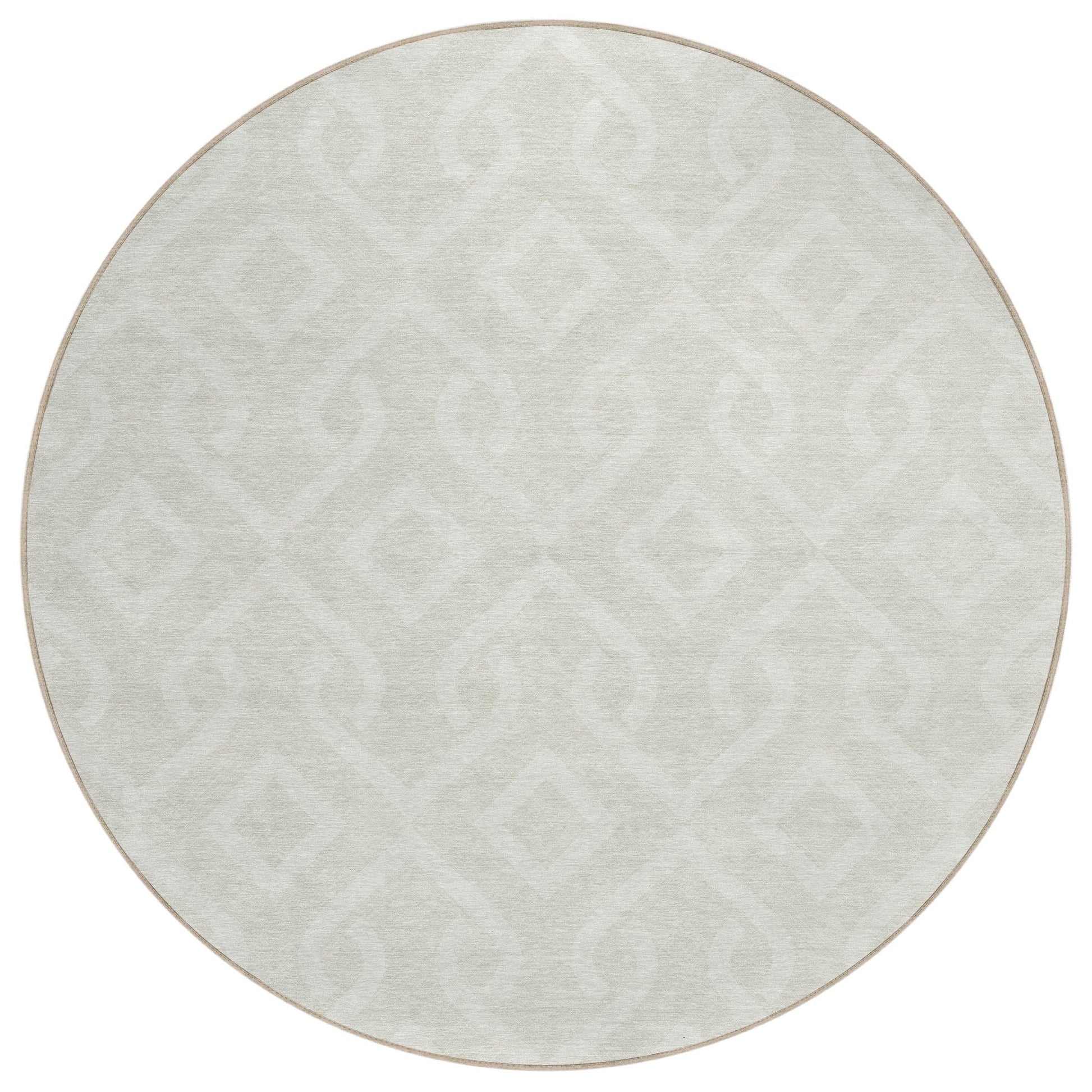 Addison Rugs Offset Stripes Ivory Washable Indoor-Outdoor Rug