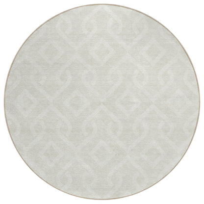 Addison Rugs Offset Stripes Ivory Washable Indoor-Outdoor Rug