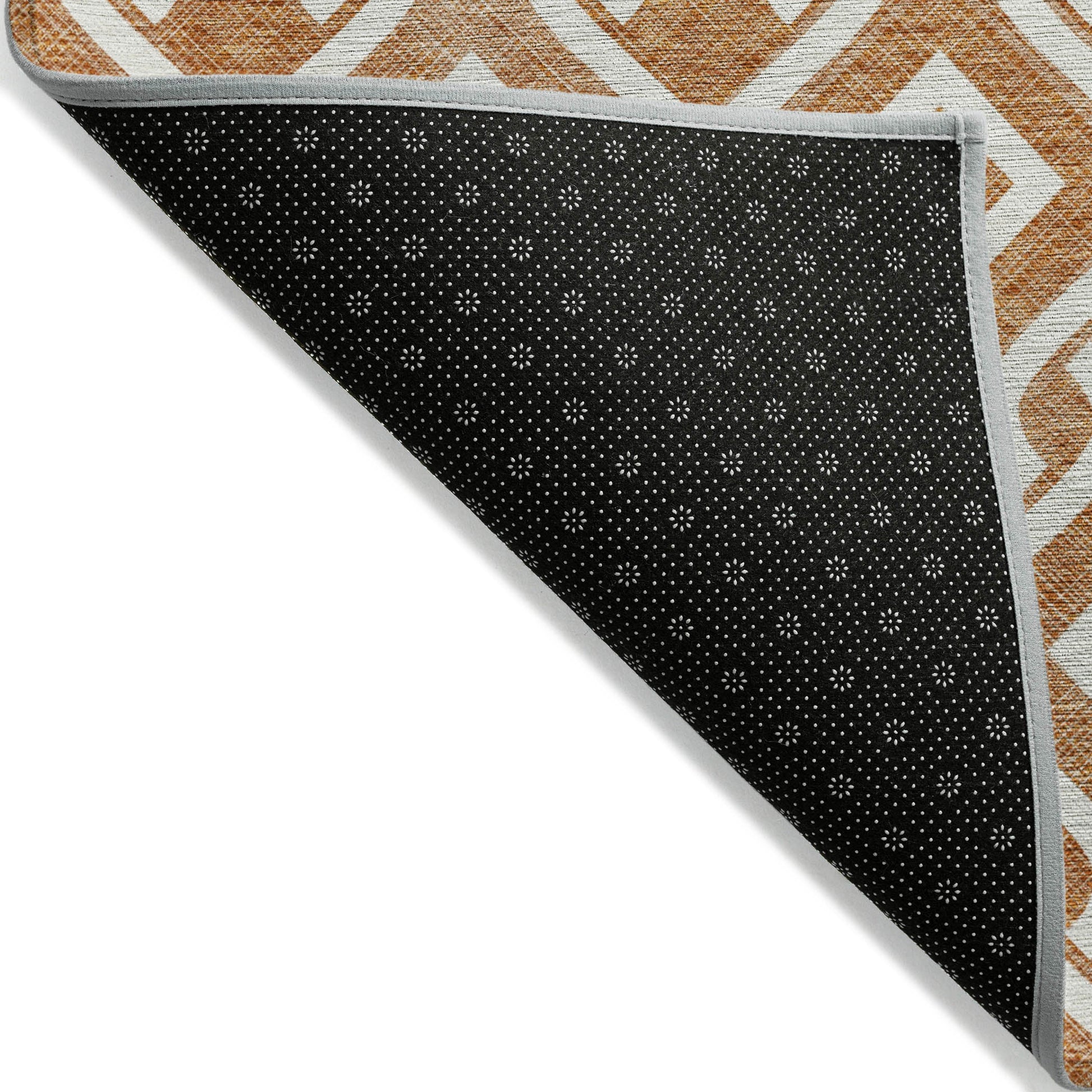 Addison Rugs Offset Stripes Paprika Washable Indoor-Outdoor Rug