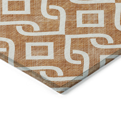 Addison Rugs Offset Stripes Paprika Washable Indoor-Outdoor Rug