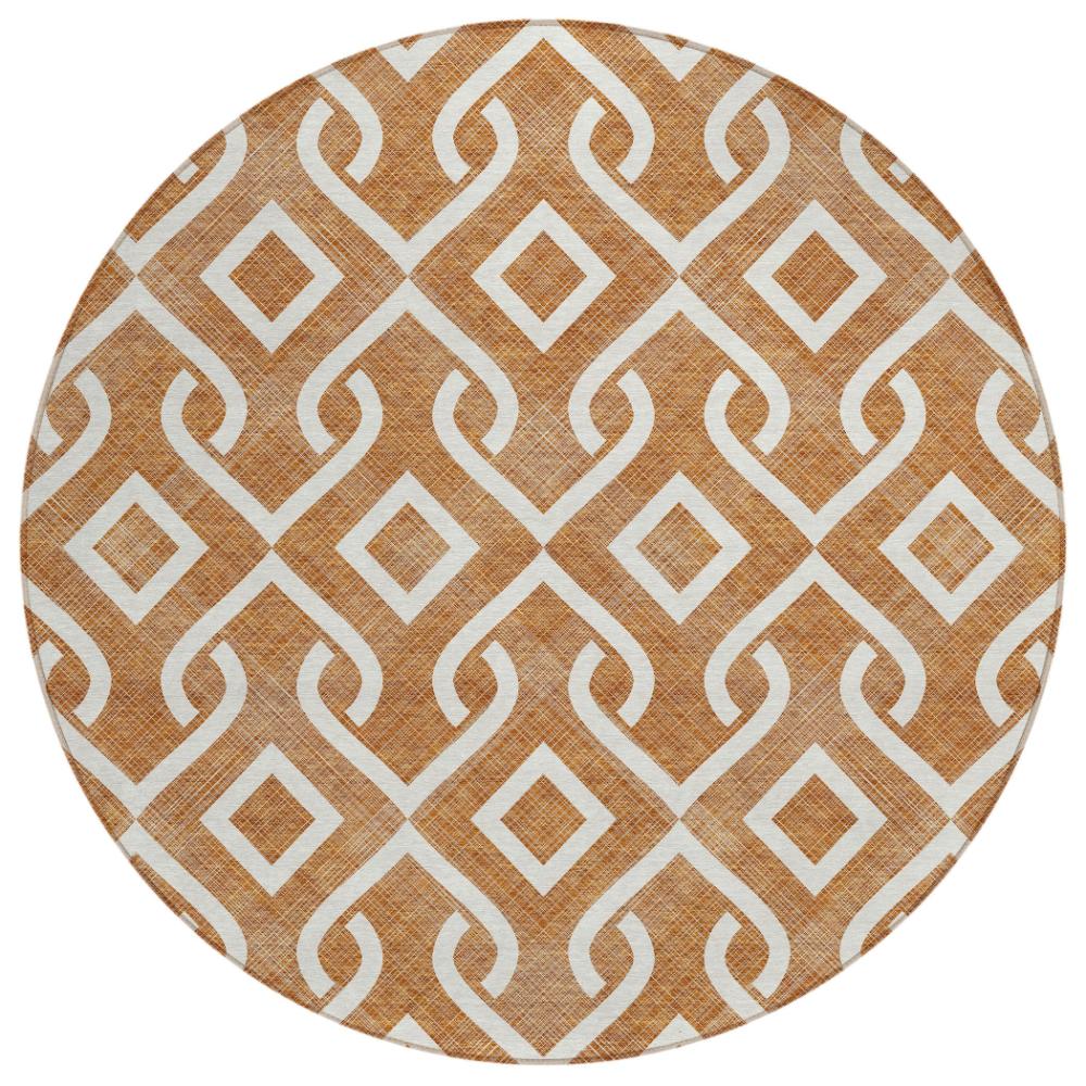 Addison Rugs Offset Stripes Paprika Washable Indoor-Outdoor Rug