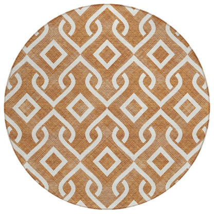 Addison Rugs Offset Stripes Paprika Washable Indoor-Outdoor Rug