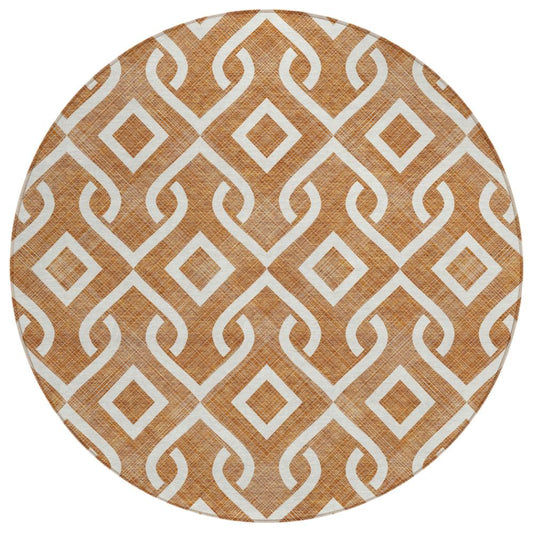 Addison Rugs Offset Stripes Paprika Washable Indoor-Outdoor Rug