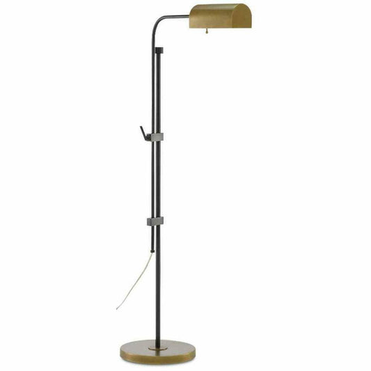 Oil Rubbed Bronze Antique Brass Hearst Floor Lamp Floor Lamps Sideboards and Things By Currey & Co