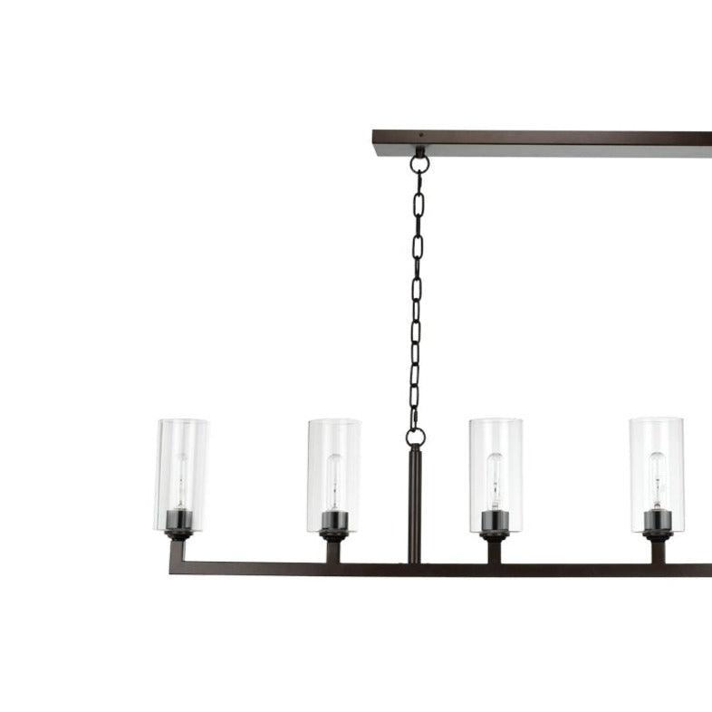 Oil Rubbed Bronze Dining Room Linear 6 Light Chandelier Chandeliers Sideboards and Things By Jamie Young