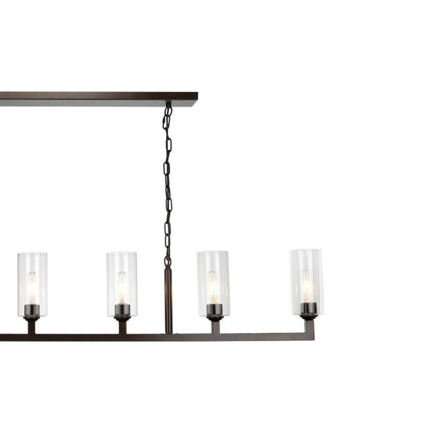 Oil Rubbed Bronze Dining Room Linear 6 Light Chandelier Chandeliers Sideboards and Things By Jamie Young