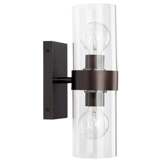 Oil Rubbed Bronze and Clear Glass Chatham Wall Sconce Wall Sconces Sideboards and Things By Jamie Young