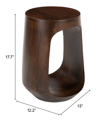 Zuo Modern Okno Wooden Brown Side Table
