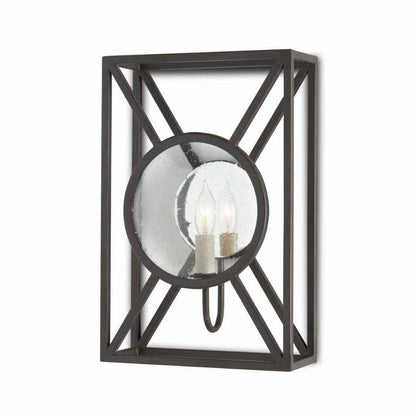 Old Iron Beckmore Black Wall Sconce Lillian August Collection Wall Sconces Sideboards and Things By Currey & Co