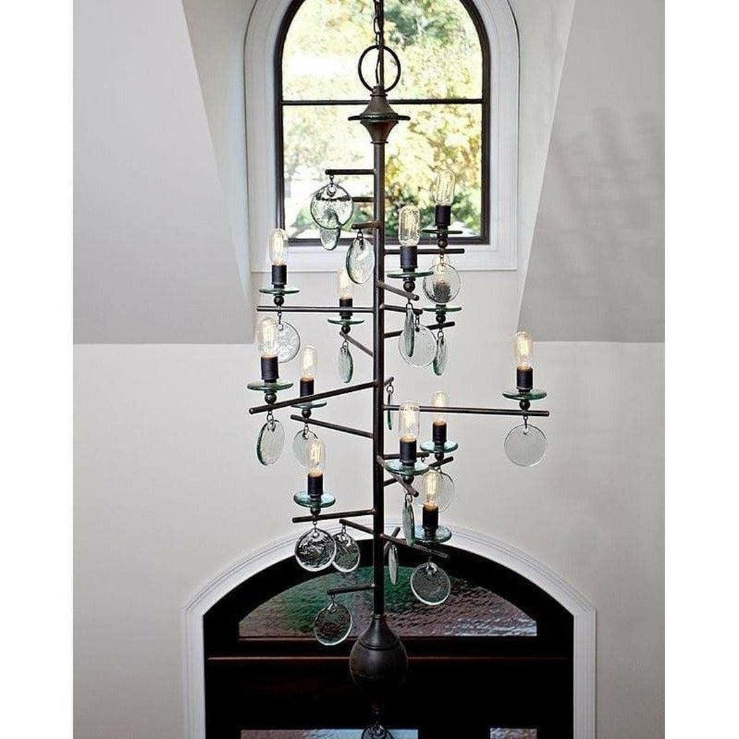 Old Iron Sethos Large Chandelier Chandeliers Sideboards and Things By Currey & Co