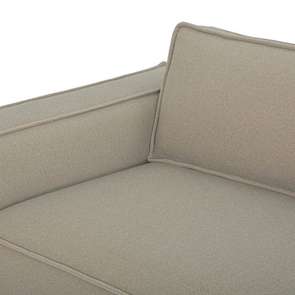 LH Home Olga Beige Fabric Sofa