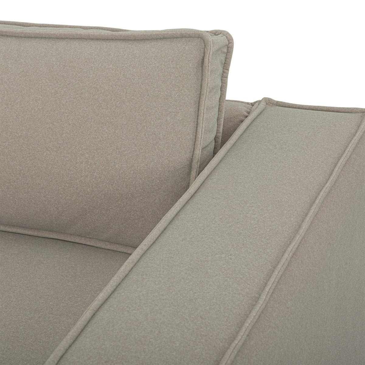 LH Home Olga Beige Fabric Sofa