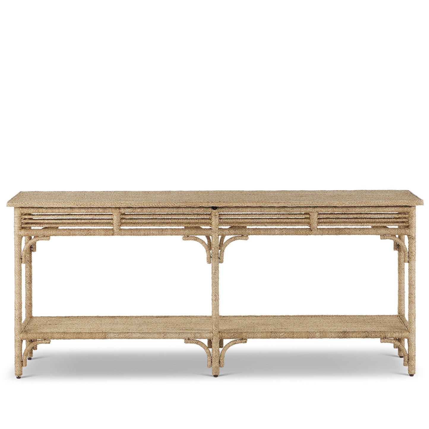 Olisa Large Rope Console Table Side Tables Sideboards and Things By Currey & Co