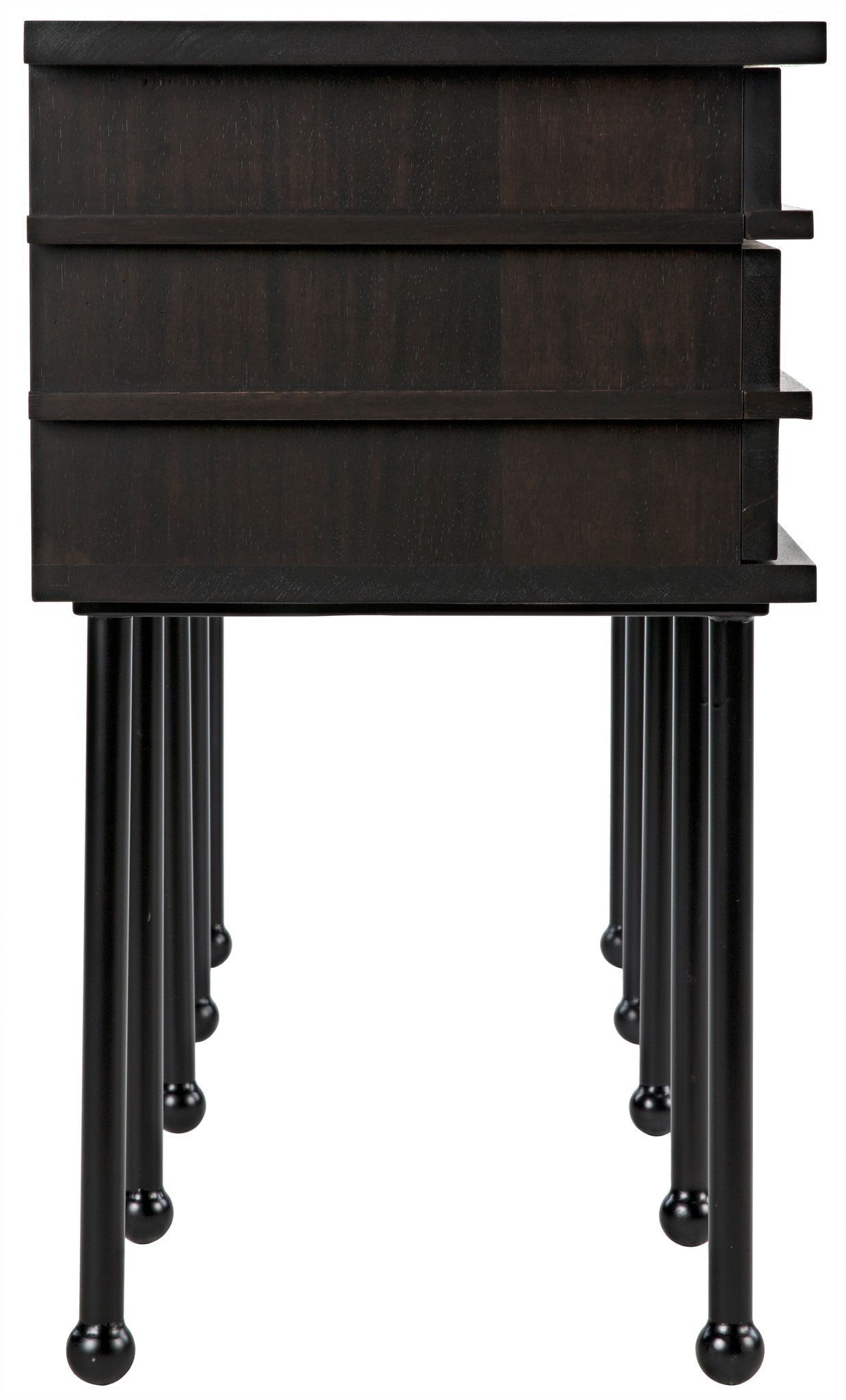 Oliver Console, Ebony Walnut-Console Tables-Noir-Sideboards and Things