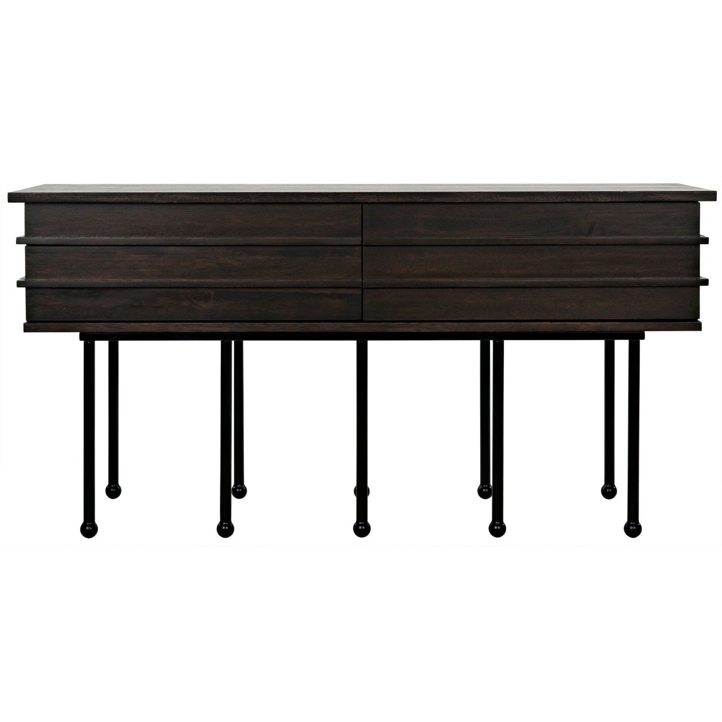 Oliver Console, Ebony Walnut-Console Tables-Noir-Sideboards and Things