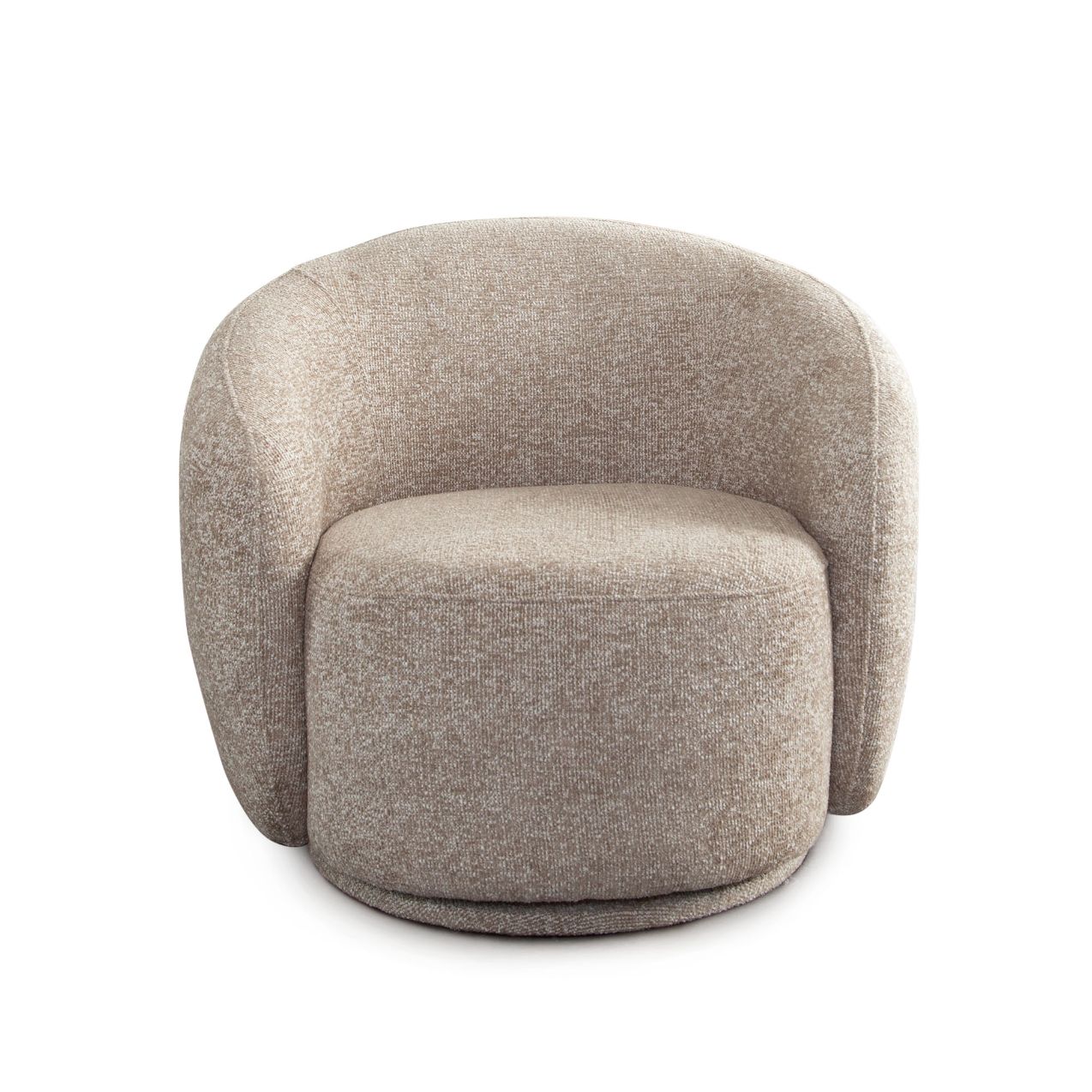 Diamond Sofa Olli Wheat Fabric Swivel Club Chair
