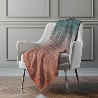 Addison Rugs Ombre Teal Washable Indoor-Outdoor Rug