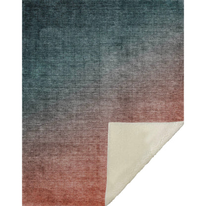 Addison Rugs Ombre Teal Washable Indoor-Outdoor Rug