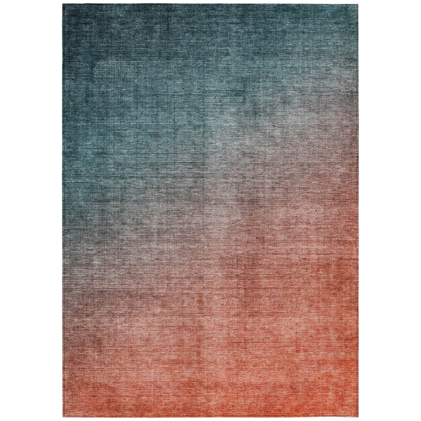 Addison Rugs Ombre Teal Washable Indoor-Outdoor Rug