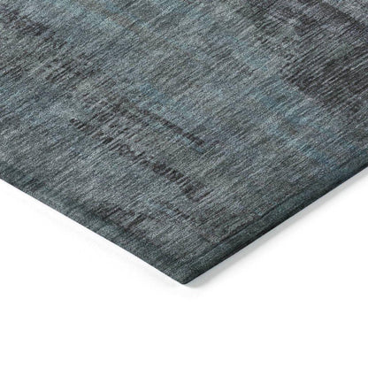 LOOMLAN Rugs Onyxelle Blue Washable Indoor-Outdoor Rug