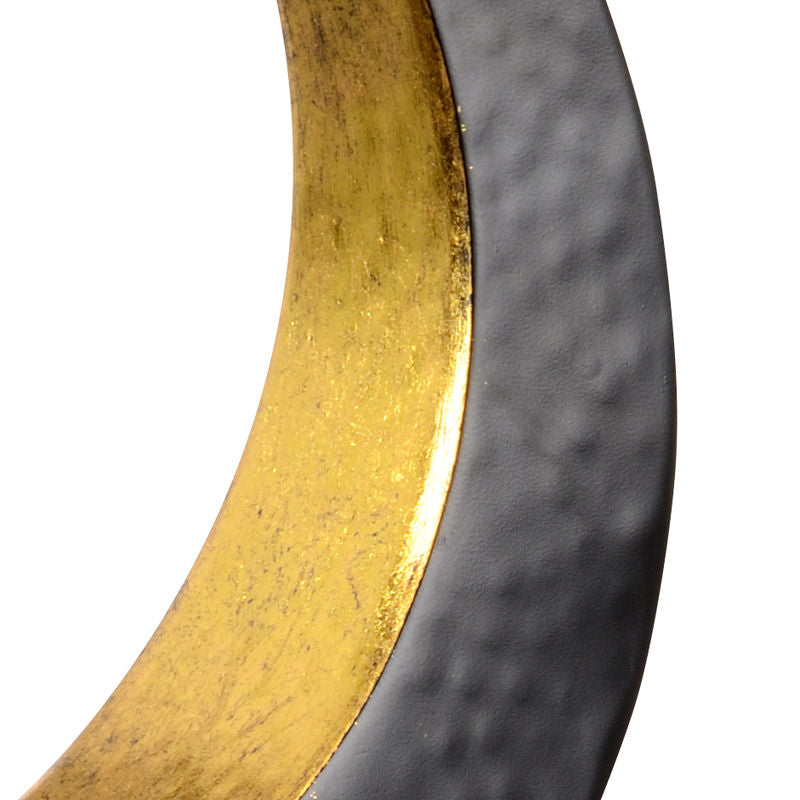 Ophelia Circle Designed Black Table Lamp-Table Lamps-Wildwood-LOOMLAN