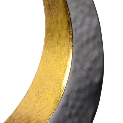 Ophelia Circle Designed Black Table Lamp-Table Lamps-Wildwood-LOOMLAN