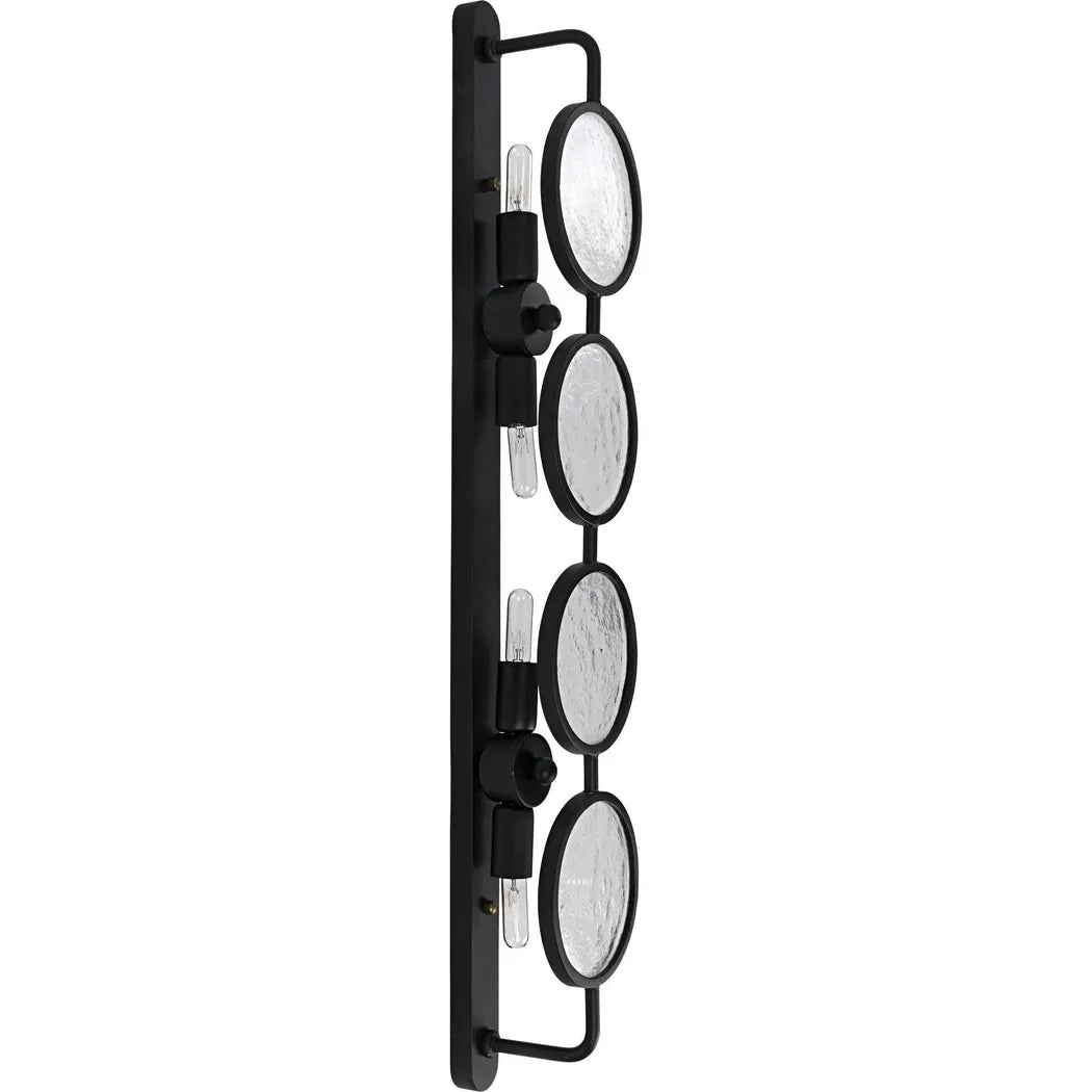 Noir Ordo Black Steel Sconce