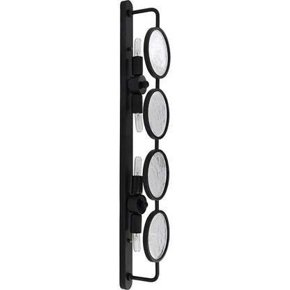 Noir Ordo Black Steel Sconce