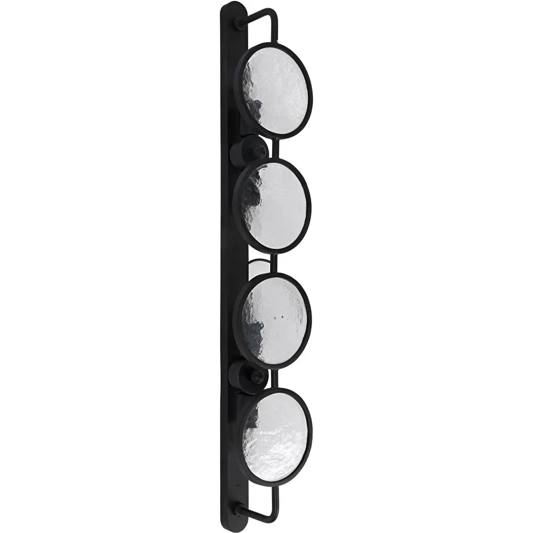 Noir Ordo Black Steel Sconce