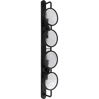 Noir Ordo Black Steel Sconce