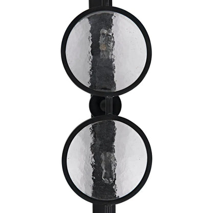 Noir Ordo Black Steel Sconce