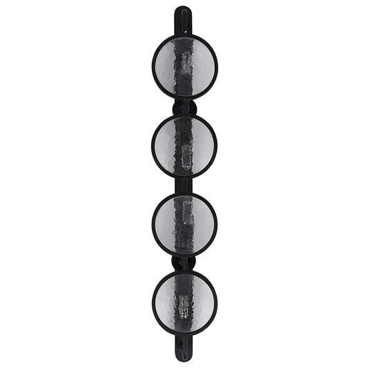 Ordo Black Steel Sconce-Wall Sconces-Noir-Sideboards and Things