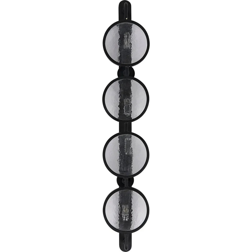 Noir Ordo Black Steel Sconce