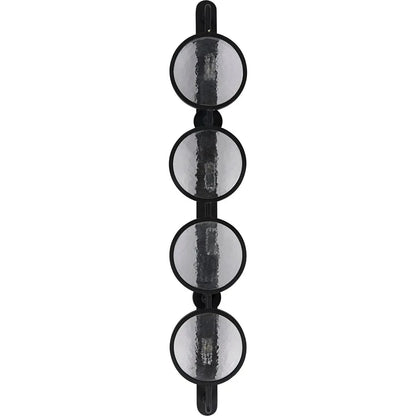Noir Ordo Black Steel Sconce