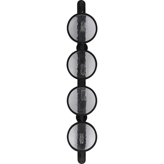Noir Ordo Black Steel Sconce