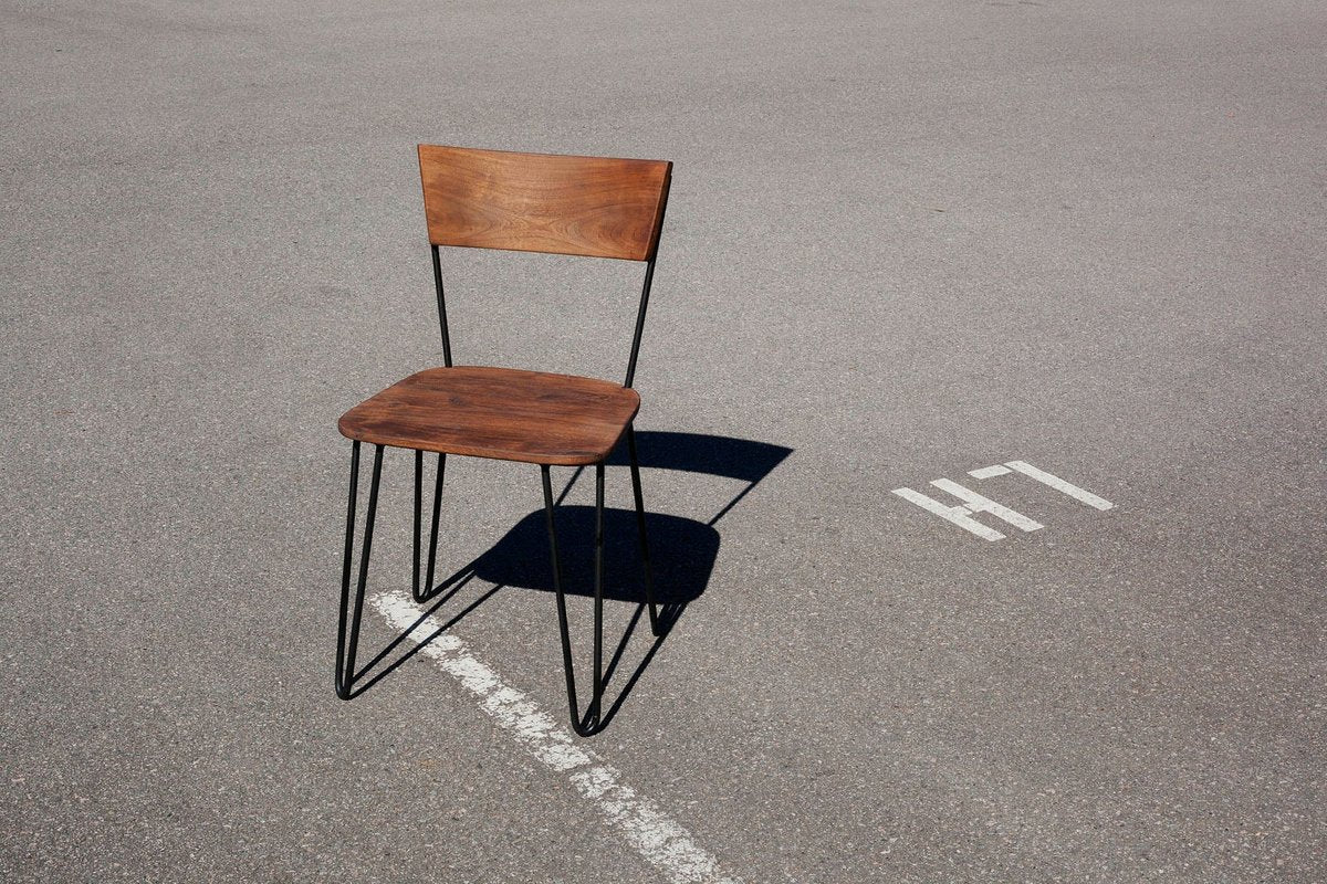 LH Home Organic Wooden Armless Dining Chair (Set of 2)