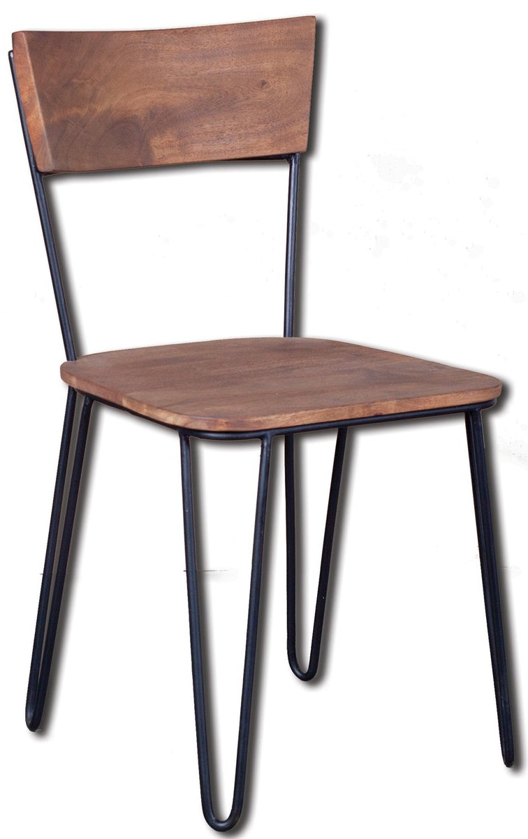 LH Home Organic Wooden Armless Dining Chair (Set of 2)