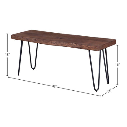 LH Home Organic Wooden Dining Bench